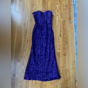 Vintage Purple Sequin Dress